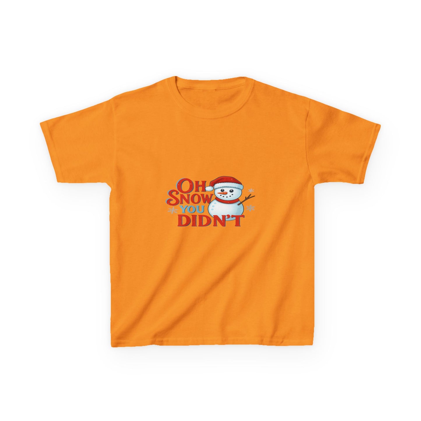 Oh Snow You Didn't! Snowman Dino Christmas Tee