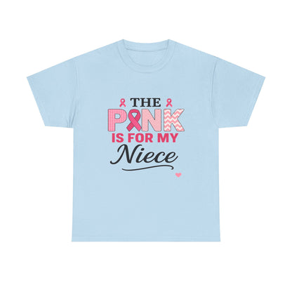 Pink Ribbon Niece Tee - Breast Cancer Awareness