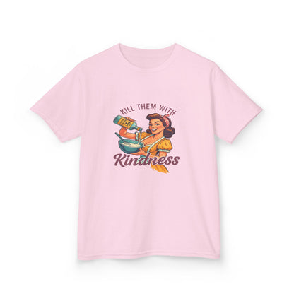 Radioactive Kindness: Funny Xmas Dinosaur Tee for Kids