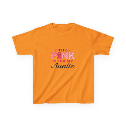 Pink Ribbon Auntie Dinosaur Christmas Tee
