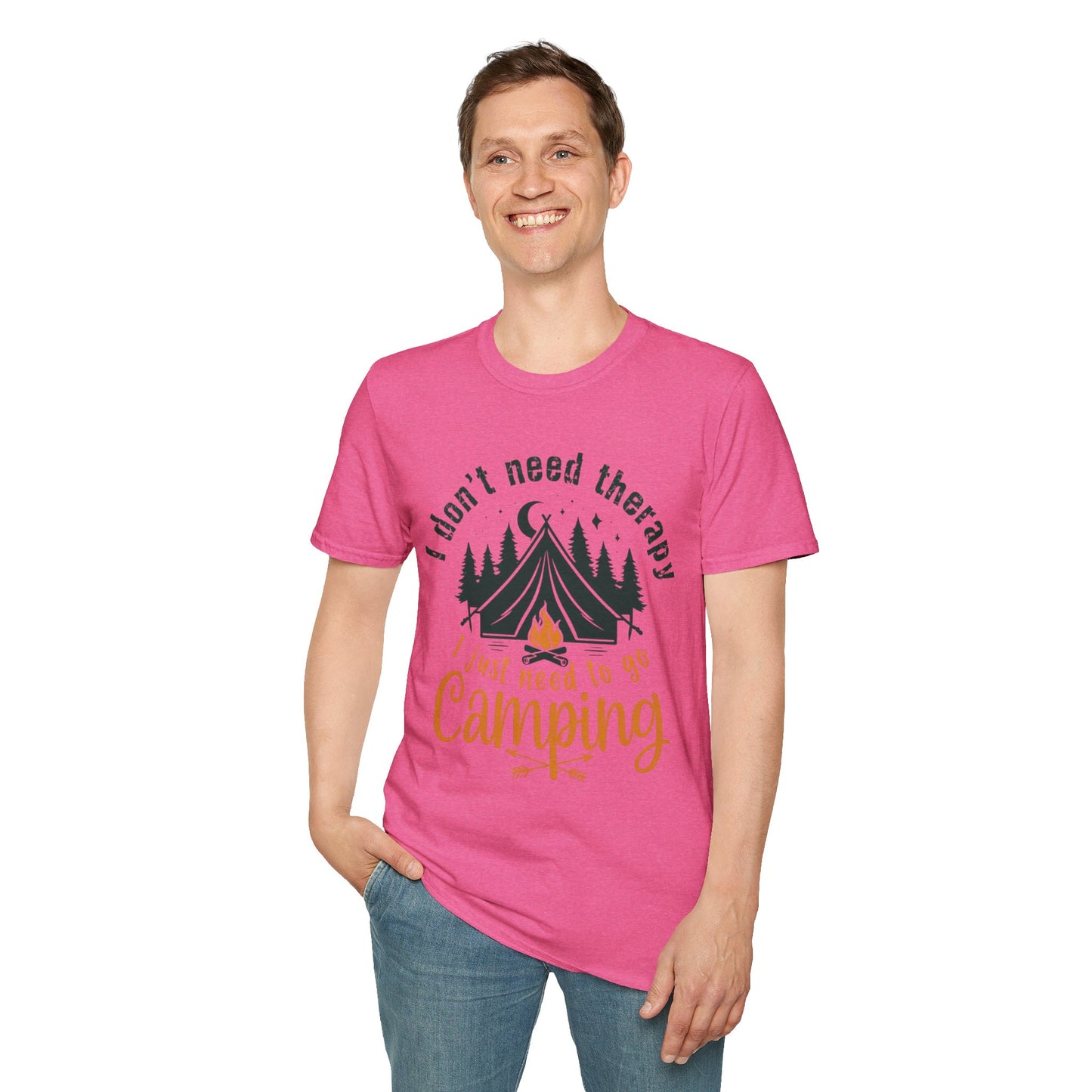 Camping Therapy Unisex T-Shirt | Outdoor Enthusiast Gift | Nature Lover Tee | Adventure Shirt | Camping Apparel