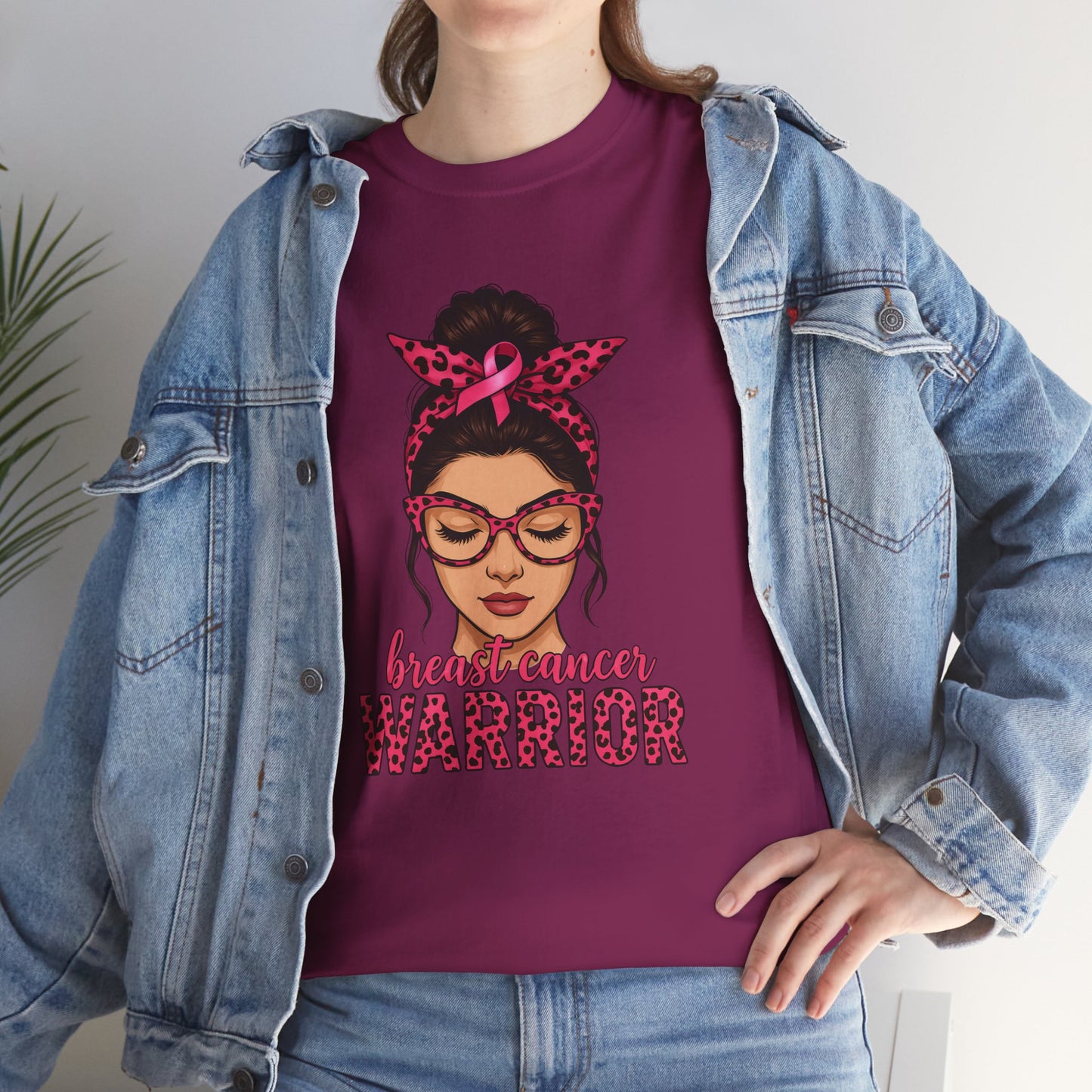 Breast Cancer Warrior Tee, Inspirational T-Shirt for Survivors, Supportive Gift for Cancer Awareness Events, Unisex Cotton Top, [...]