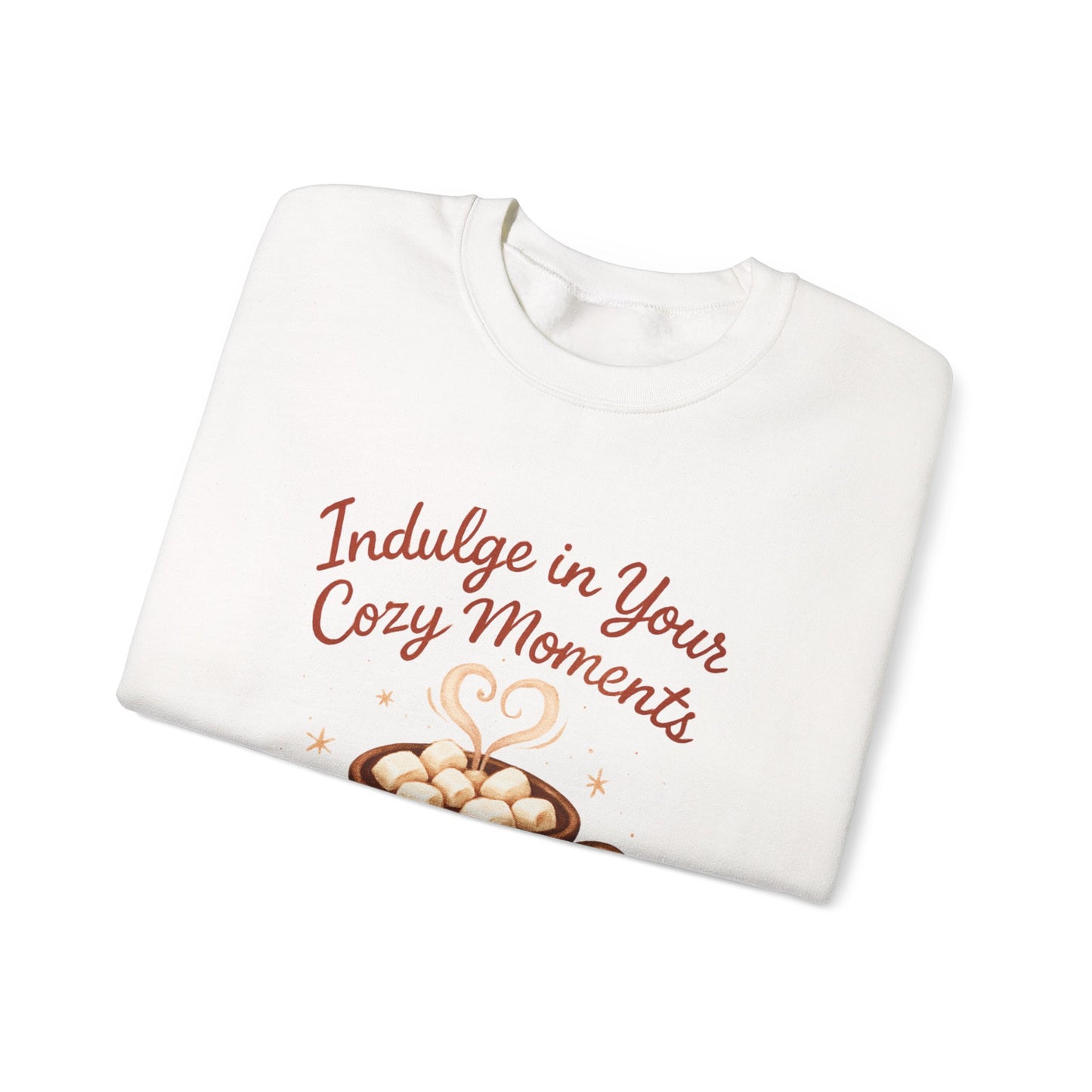 Cozy Hot Cocoa Crewneck Sweatshirt — "Indulge in Your Cozy Moments"