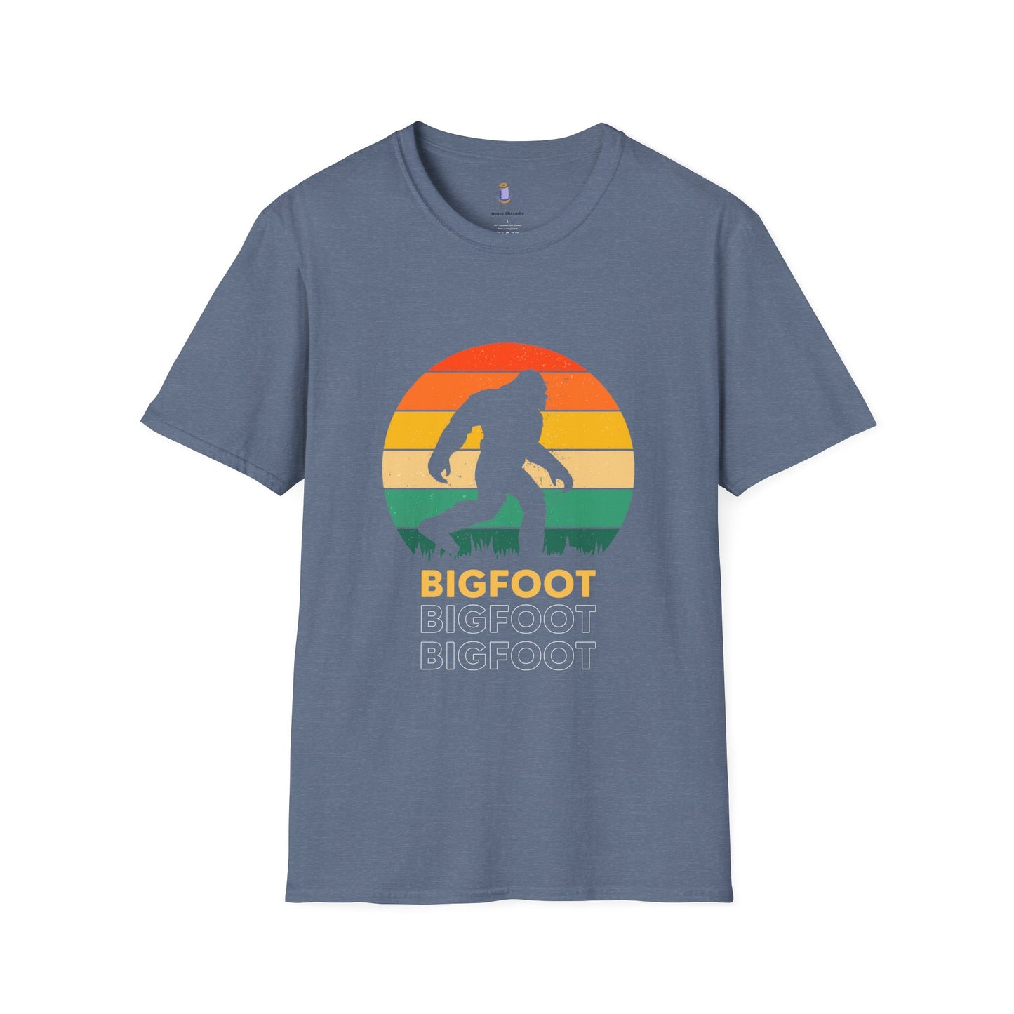 Bigfoot Adventure Unisex Softstyle T-Shirt, Casual Tee for Nature Lovers, Summer Vibe Shirt, Gift for Outdoor Enthusiasts, Hiking Apparel