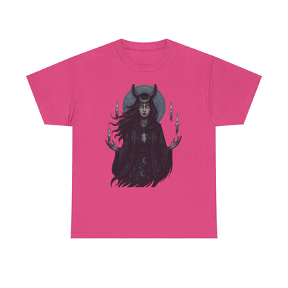 Moonlit Sorceress – Enchanted Candlelight Tee