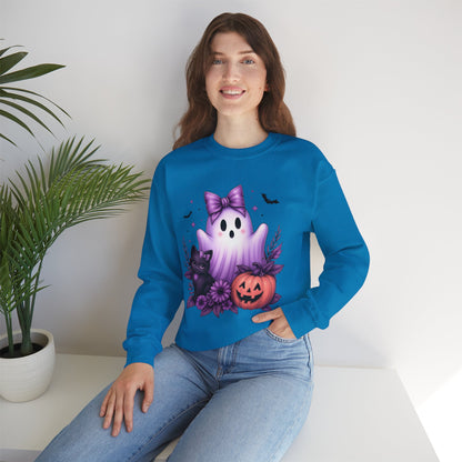 Cute Halloween Ghost Crewneck Sweatshirt
