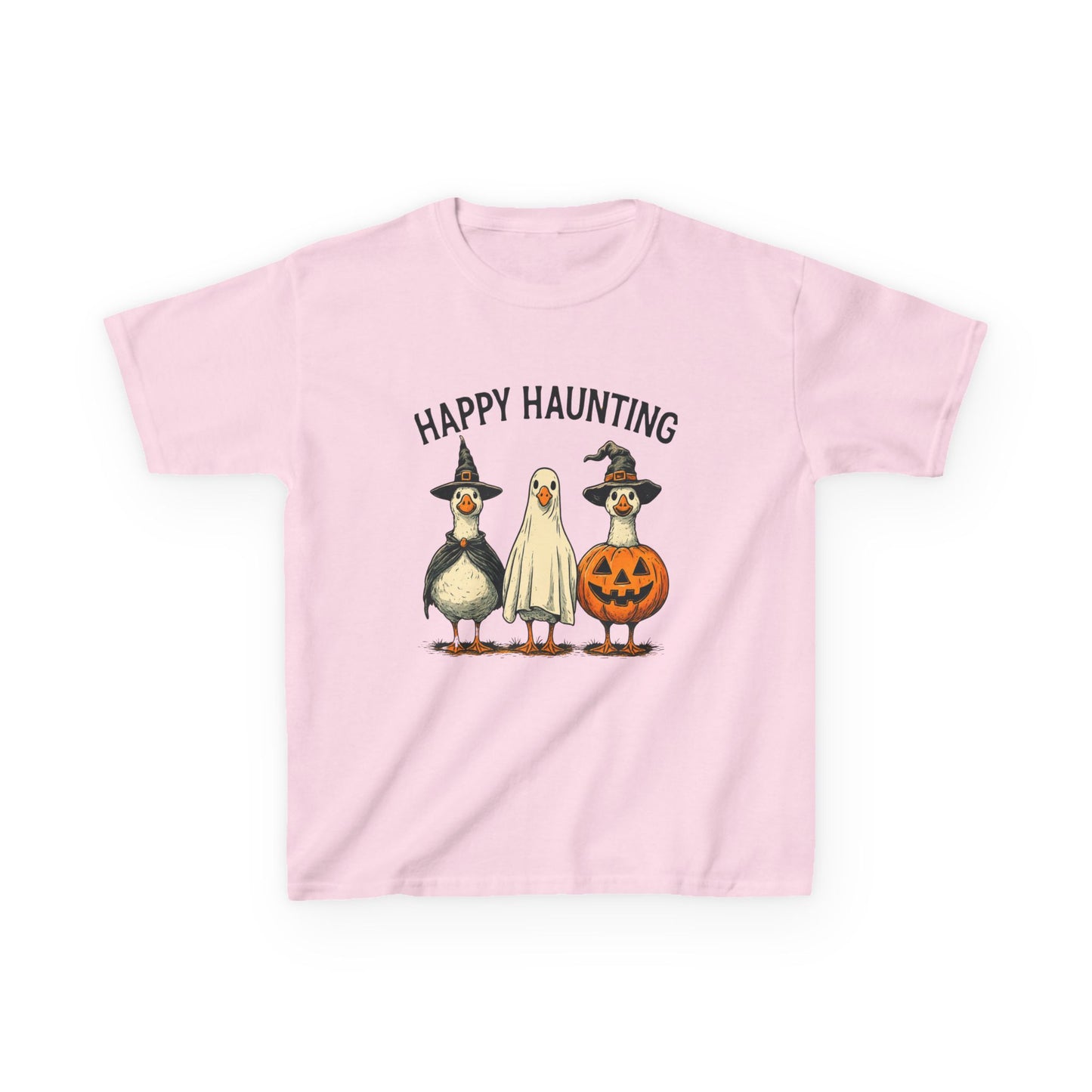 Happy Haunting Goose Halloween Kids Tee