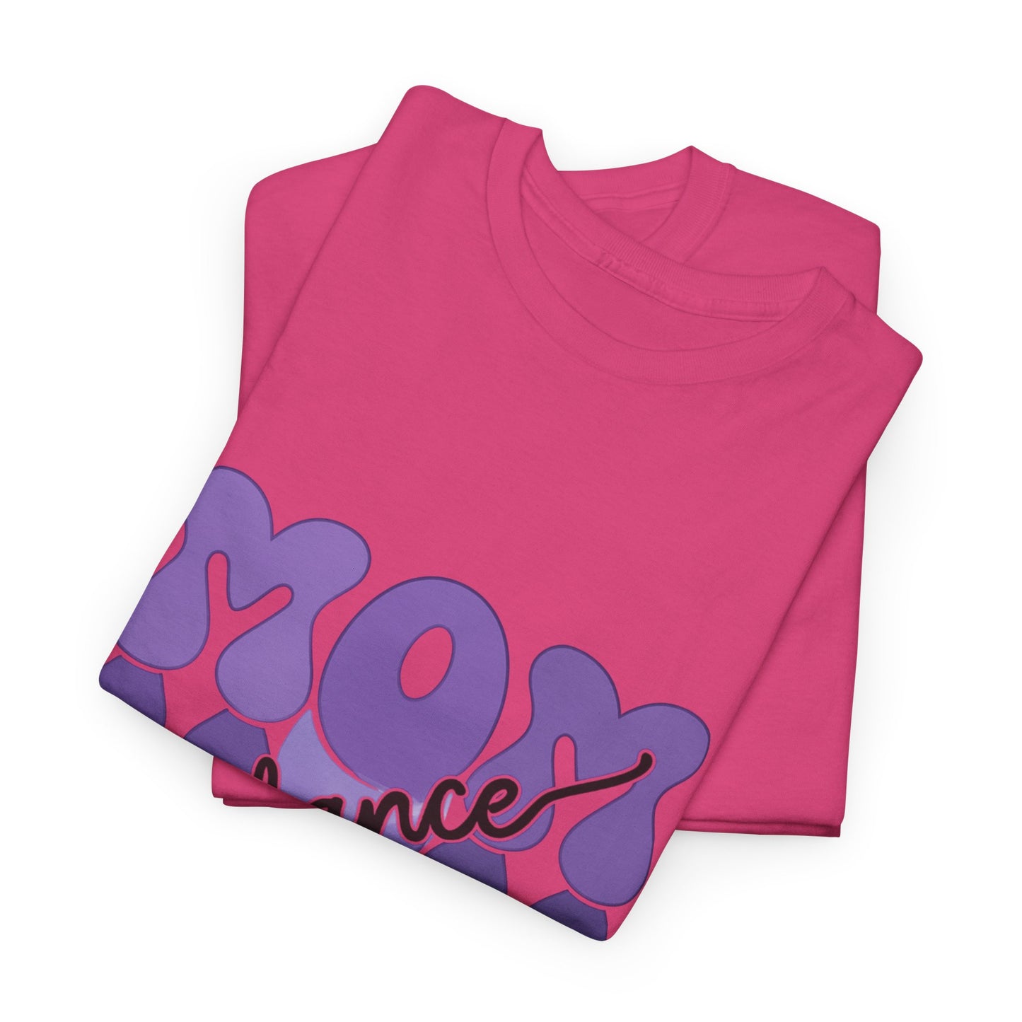 MOM Dance – Purple Letter Stage Spirit Tee