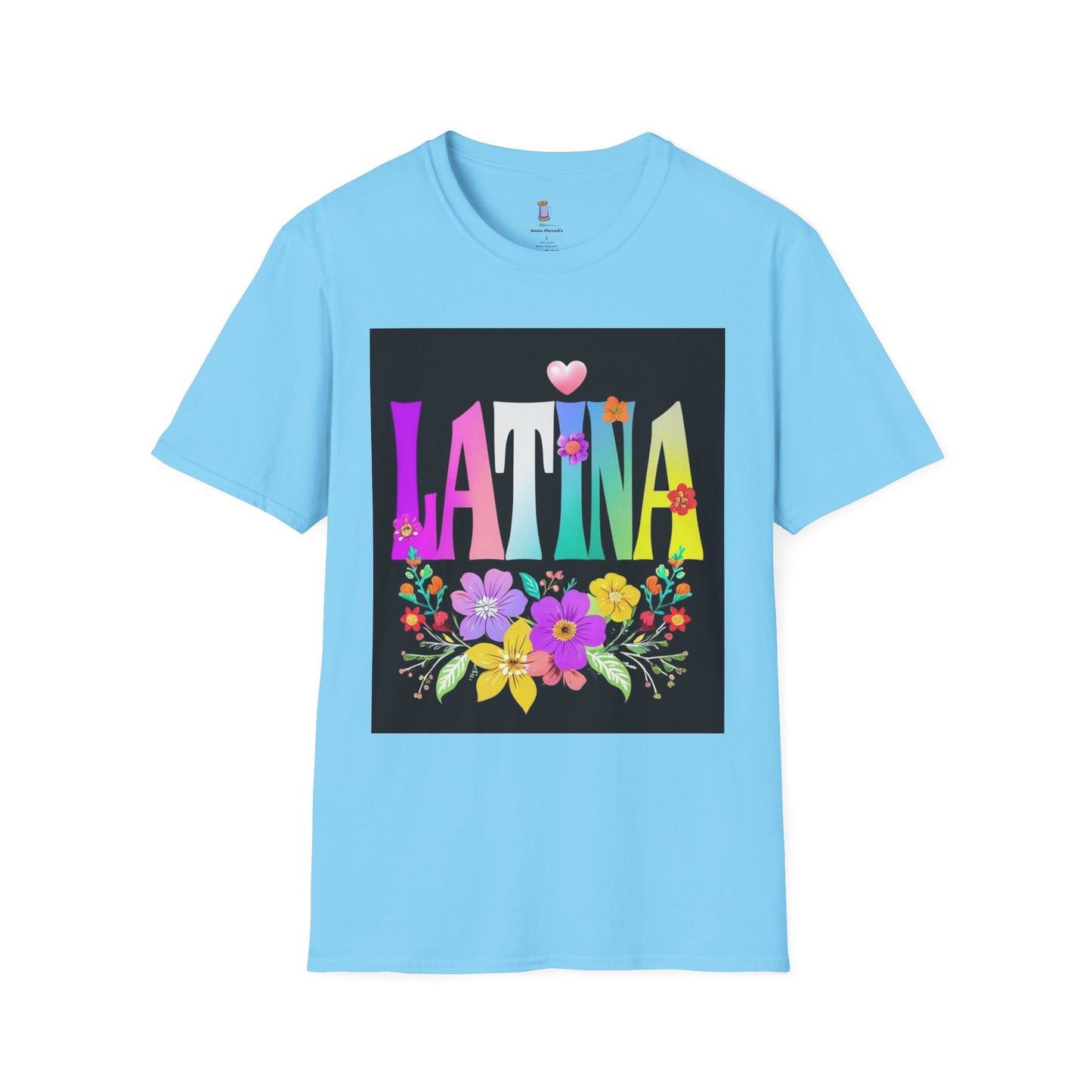 Colorful Latina Floral T-Shirt, Unisex Tee, Pride Shirt, Floral Graphic Tee, Gift for Her, Summer Style, Celebration Shirt
