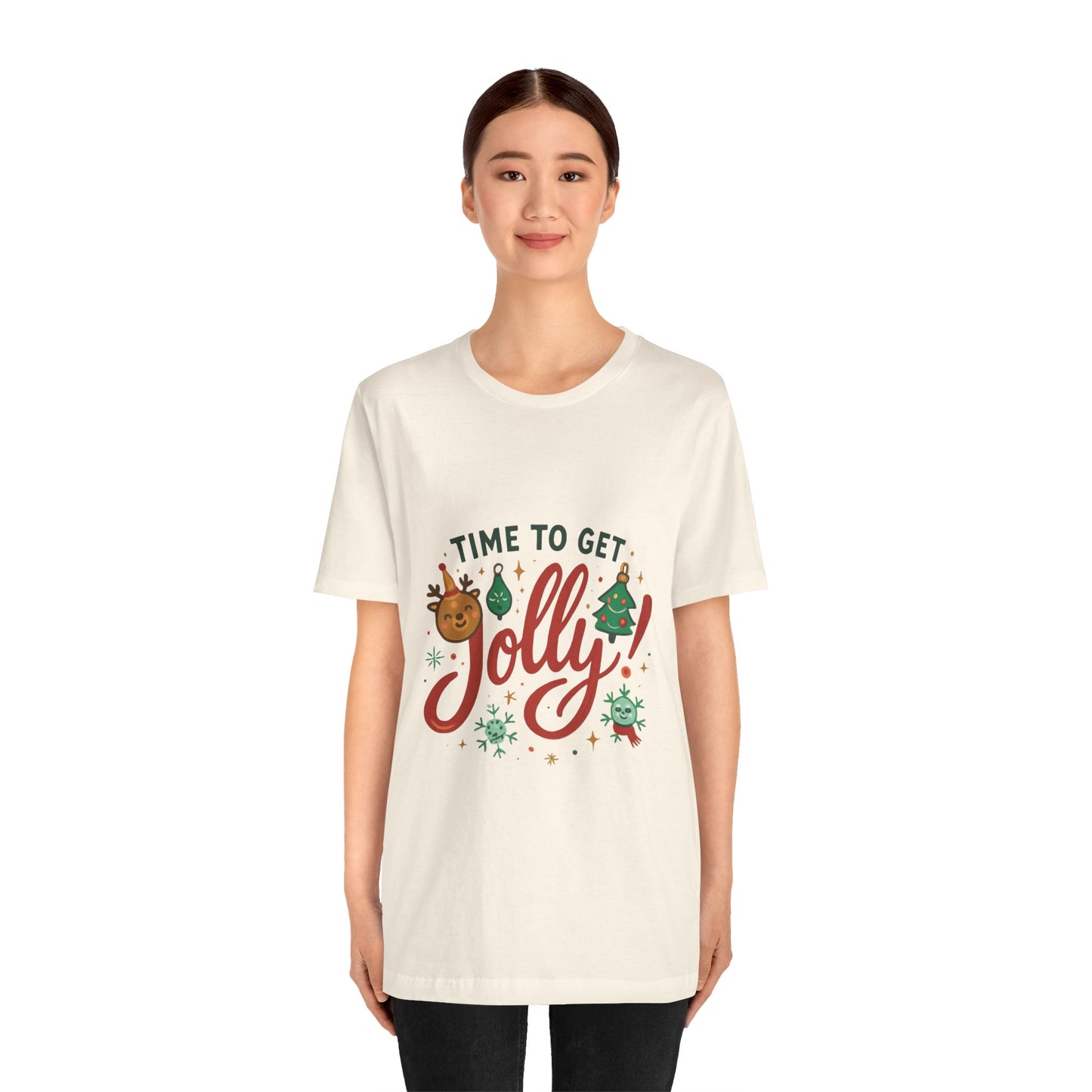 Time to Get Jolly! Christmas Tee — Festive Holiday Graphic T-Shirt