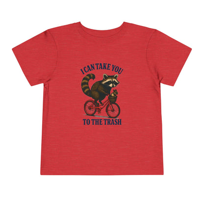 Raccoon Bike Ride Toddler Christmas Tee