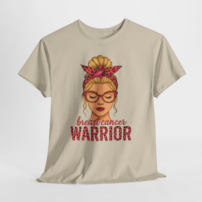 Camiseta de guerrera contra el cáncer de mama - Apoyo del lazo rosa
