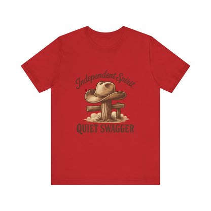 Quiet Swagger Cowboy Tee — Independent Spirit Western T-Shirt