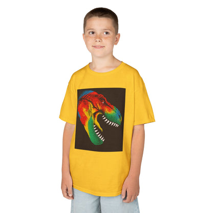 Colorful Dinosaur Kids Tee, Fun T-Shirt for Boys and Girls, Perfect for Birthdays, Playdates, Gifts, and Holiday Celebrations
