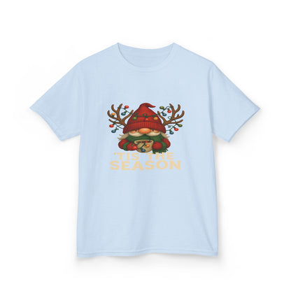 Gnome Dino 'Tis The Season Kids Christmas Tee