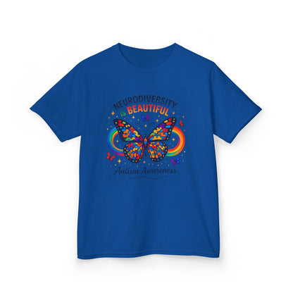 Neurodiversity Butterfly Kids Tee - Autism Awareness