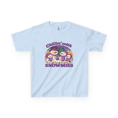 Kids Snowman Tee, Fun Winter T-Shirt, Holiday Gift for Kids, Christmas Apparel, Cute Snowmies Design, Cozy Cotton Tee