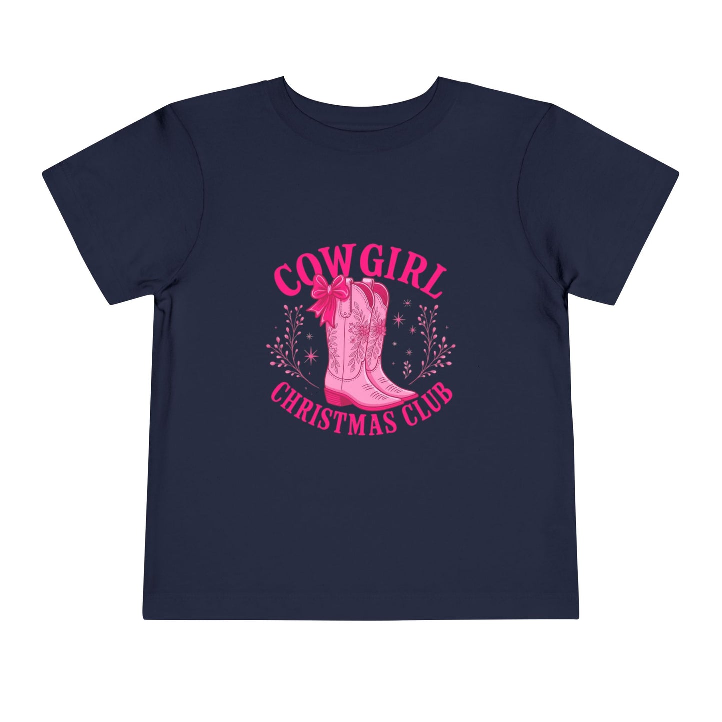 Cowgirl Christmas Club Tee - Pink Retro Holiday Shirt