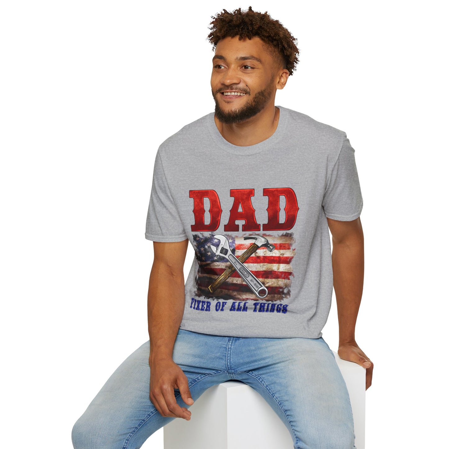 Camiseta de Papá Patriótico | Regalos para Todo | Día del Padre, Día de la Independencia, Regalo de Cumpleaños, Ropa Casual, Ropa para Papá