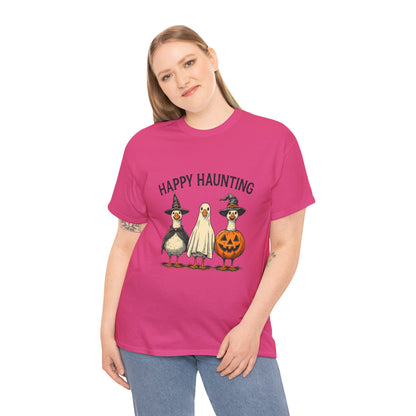 Happy Haunting Geese Halloween Tee