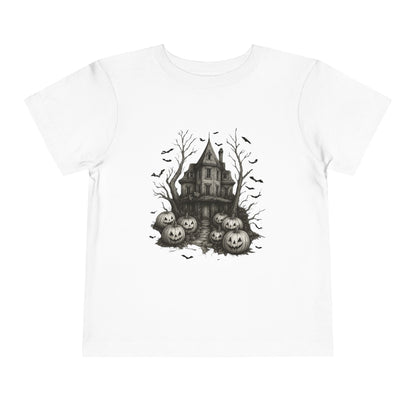 Spooky Halloween House Toddler Christmas Tee