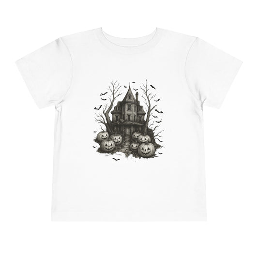Spooky Halloween House Toddler Christmas Tee