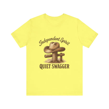 Quiet Swagger Cowboy Tee — Independent Spirit Western T-Shirt