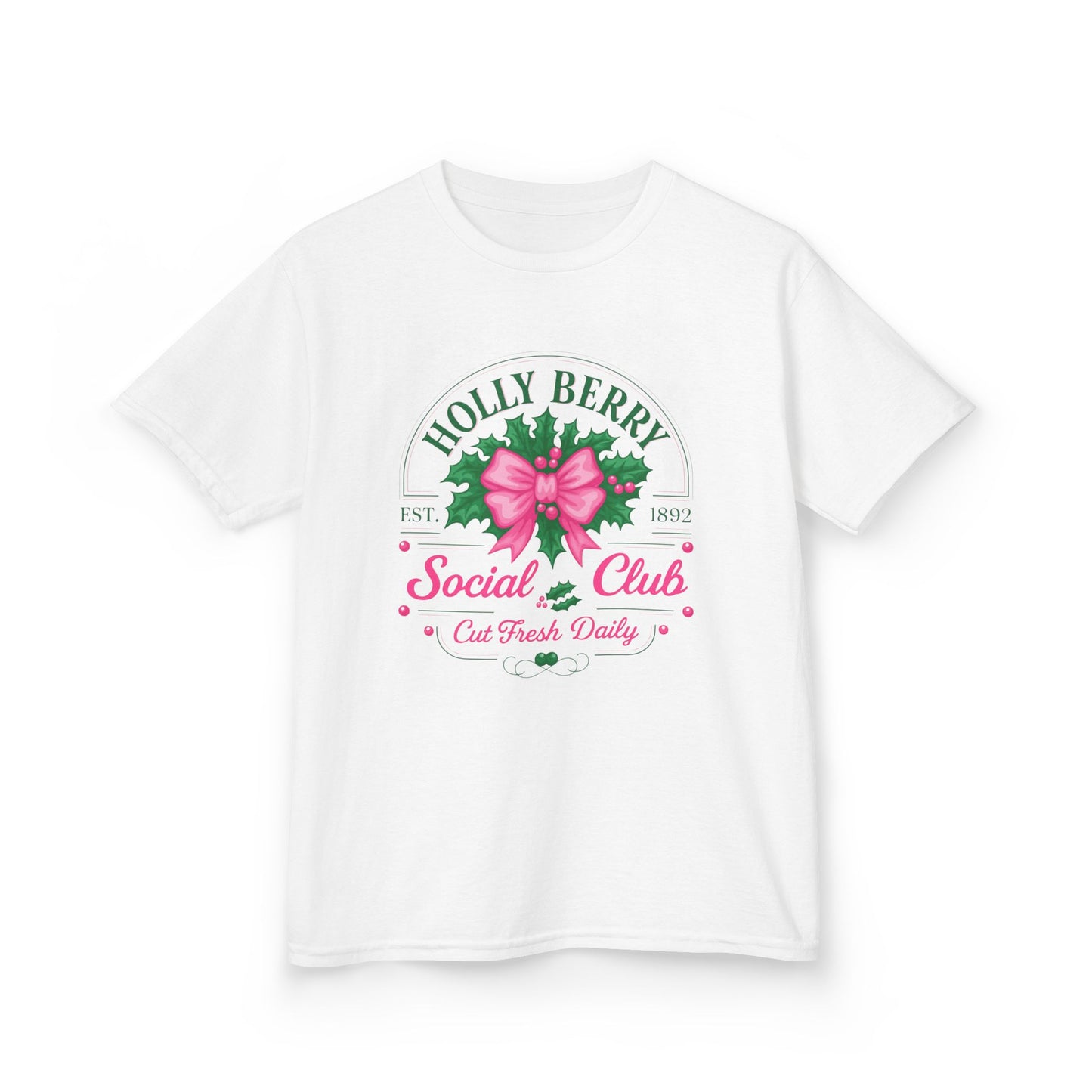 Holly Berry Social Club Dino Kids Christmas Tee