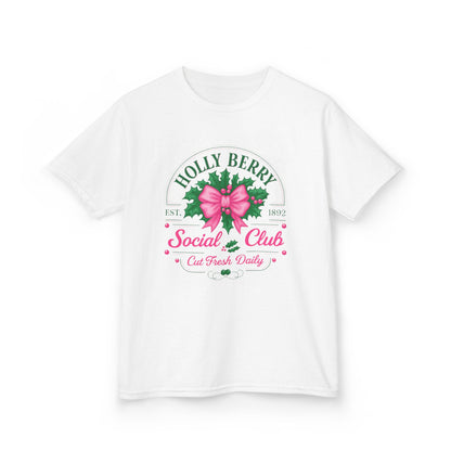 Holly Berry Social Club Dino Kids Christmas Tee