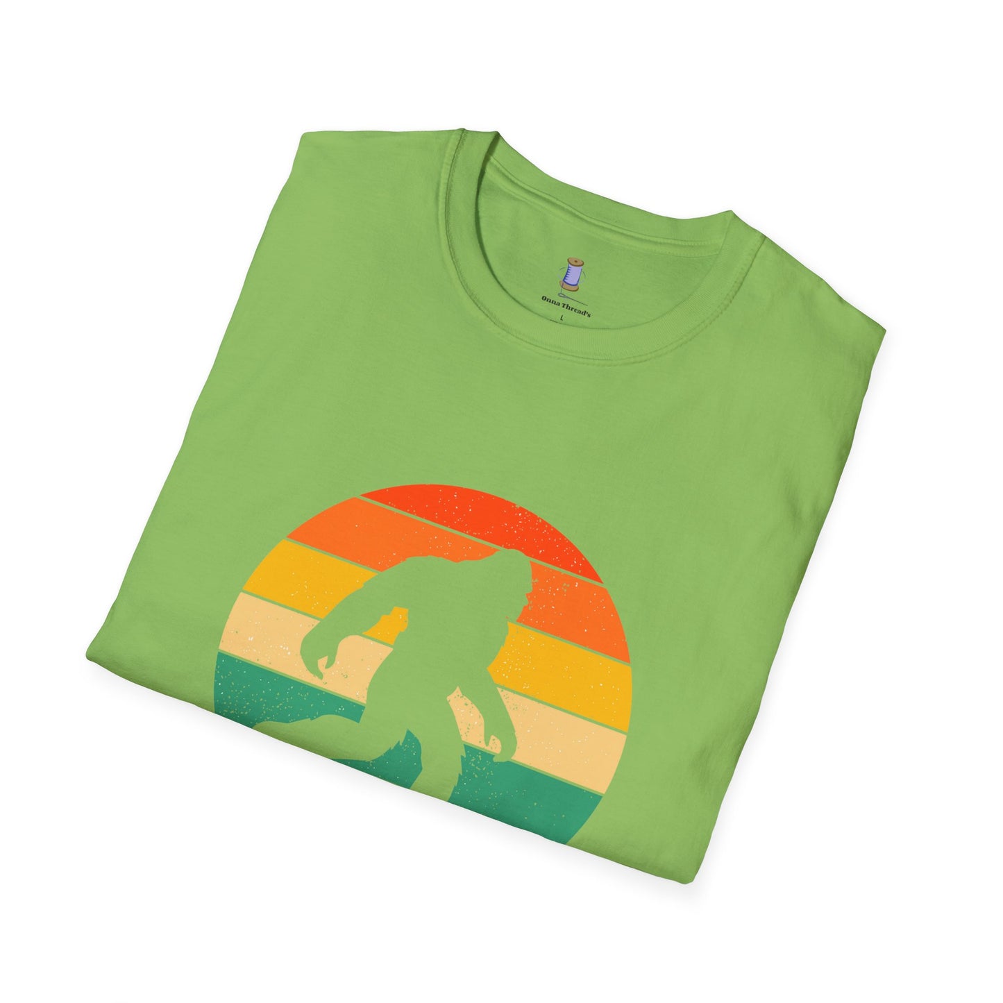 Bigfoot Adventure Unisex Softstyle T-Shirt, Casual Tee for Nature Lovers, Summer Vibe Shirt, Gift for Outdoor Enthusiasts, Hiking Apparel