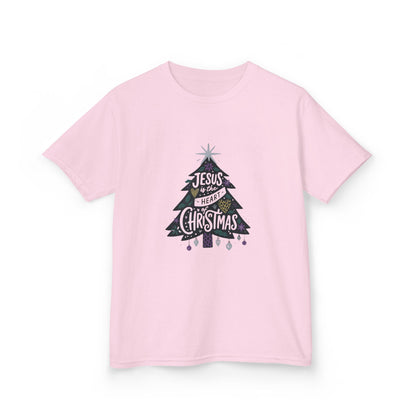 Jesus is the Heart of Christmas Tee - Dinosaur Kids Shirt