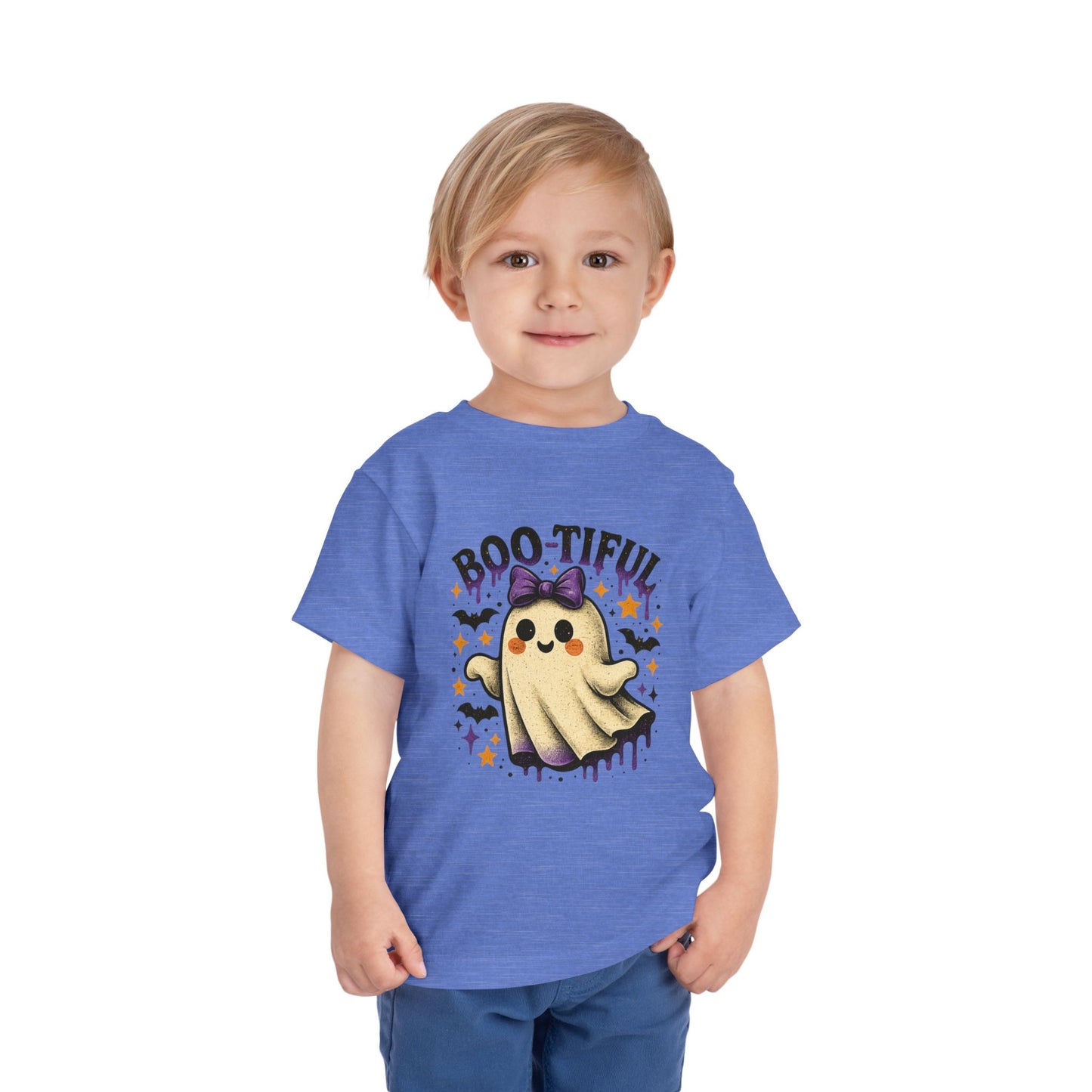 Boo-tiful Ghost Halloween Toddler Tee
