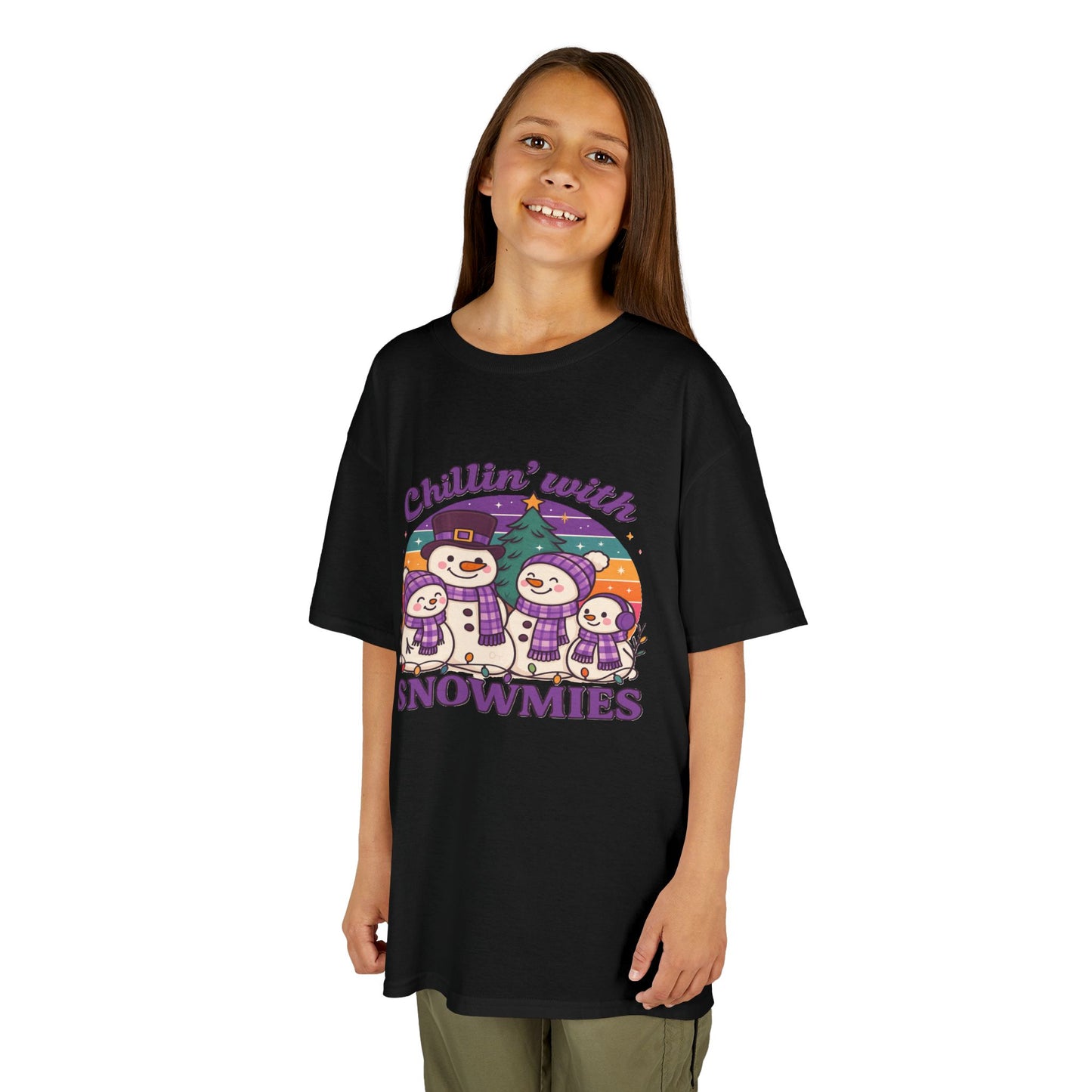 Kids Snowman Tee, Fun Winter T-Shirt, Holiday Gift for Kids, Christmas Apparel, Cute Snowmies Design, Cozy Cotton Tee