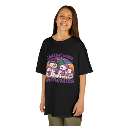 Kids Snowman Tee, Fun Winter T-Shirt, Holiday Gift for Kids, Christmas Apparel, Cute Snowmies Design, Cozy Cotton Tee