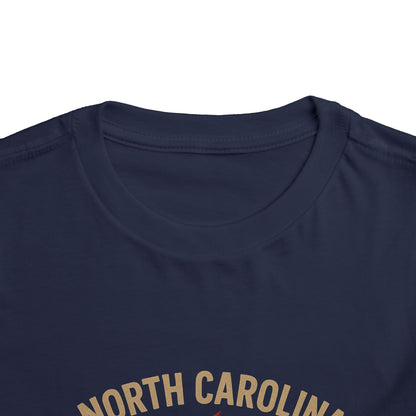 Toddler Tee - NC Cardinal and Dogwood Flower Design