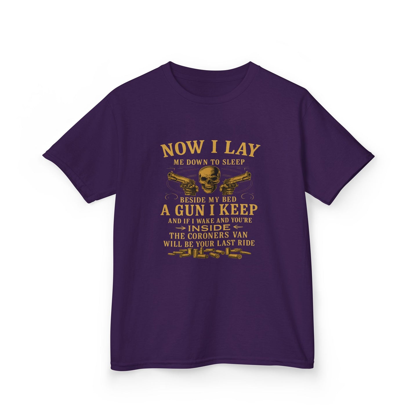 Now I Lay Me Down: Skull & Guns Kids Tee