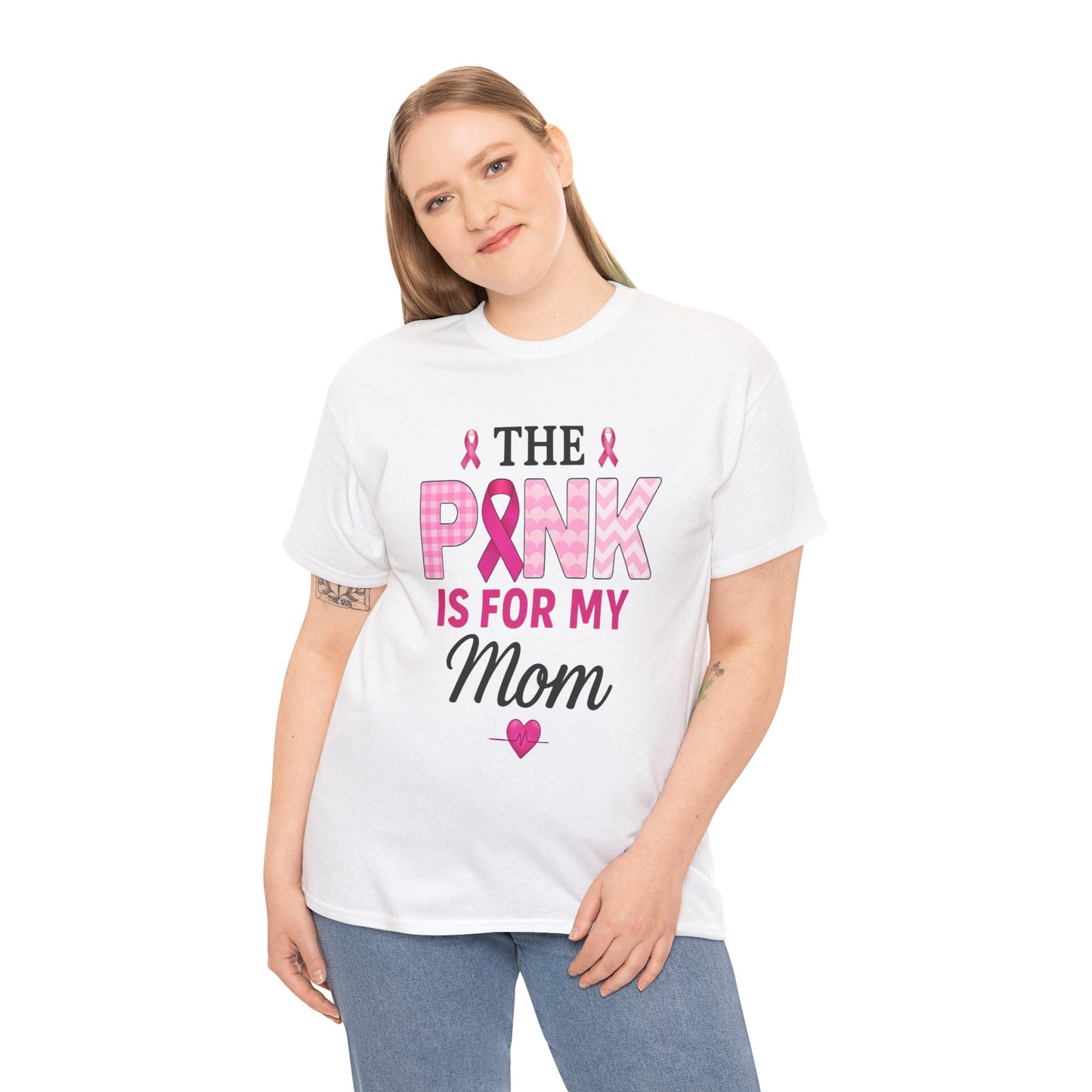 Pink Is For My Mom - Breast Cancer Awareness Tee