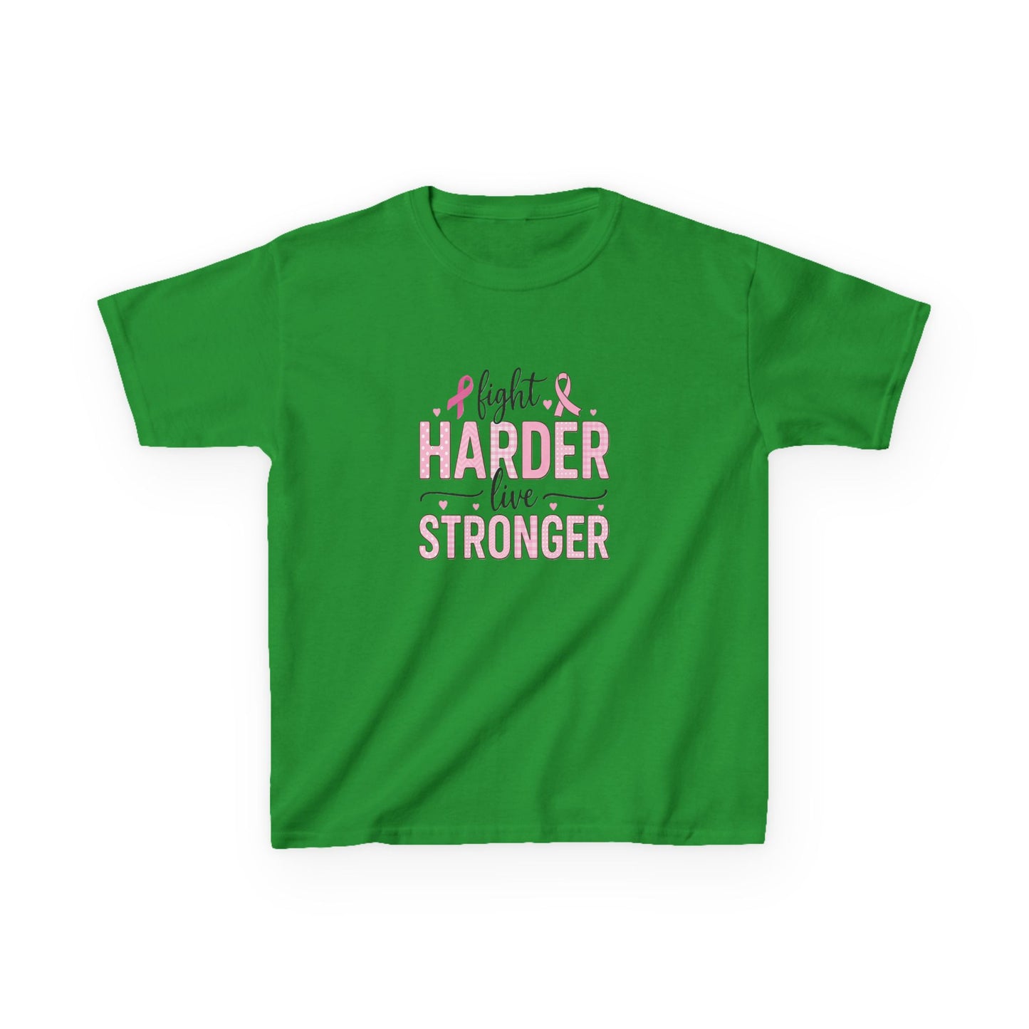 Fight HARDER Live STRONGER - Breast Cancer Awareness Tee