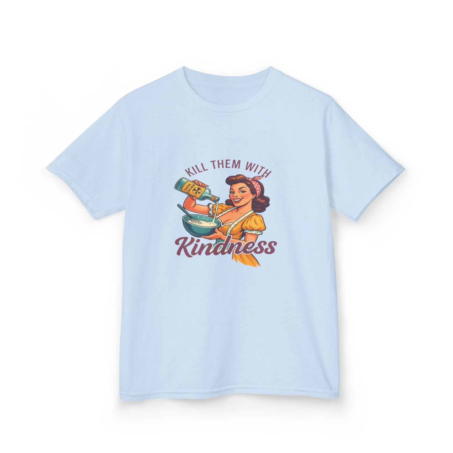 Radioactive Kindness: Funny Xmas Dinosaur Tee for Kids