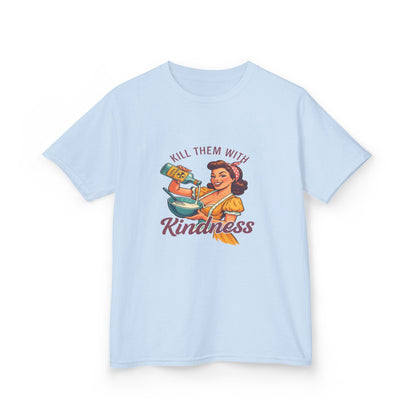 Radioactive Kindness: Funny Xmas Dinosaur Tee for Kids