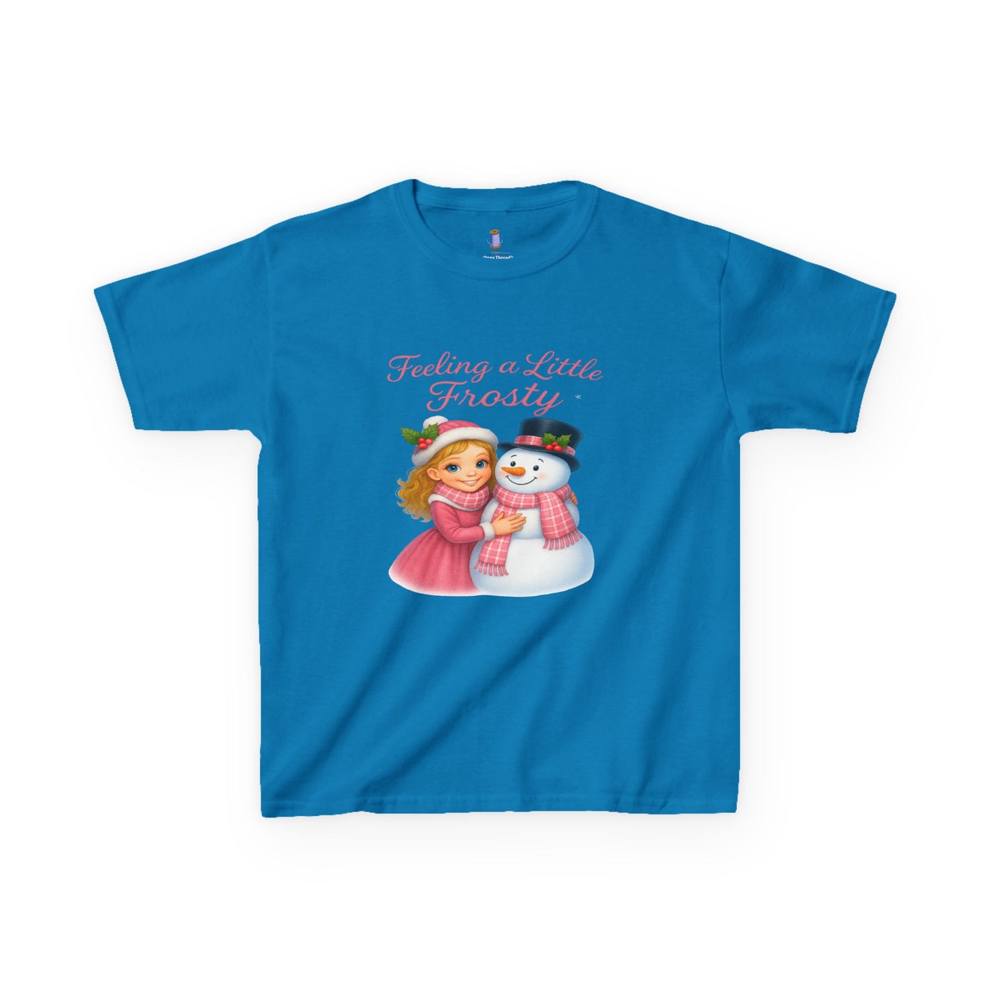 Kids Christmas Tee, Holiday T-shirt for Children, Cute Winter Gift, Frosty Snowman Design, Festive Family Photos