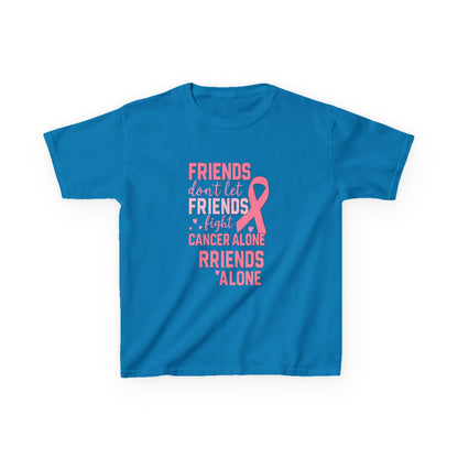 Friends Fight Cancer Alone Tee - Pink Ribbon Kids Shirt
