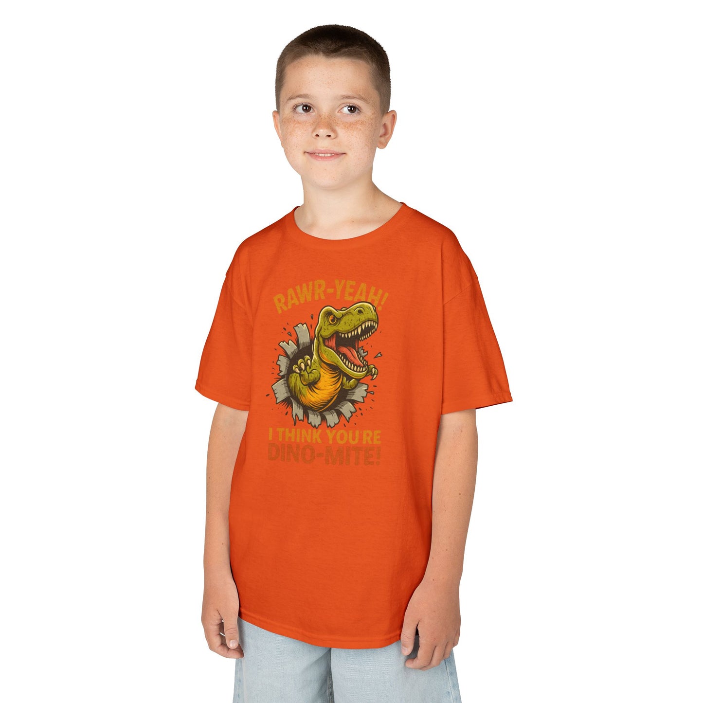 Dino-Mite Kids Tee - Fun Dinosaur T-Shirt for Boys and Girls, Perfect for Birthdays, Everyday Play, Dinosaur Lovers, Casual Wear