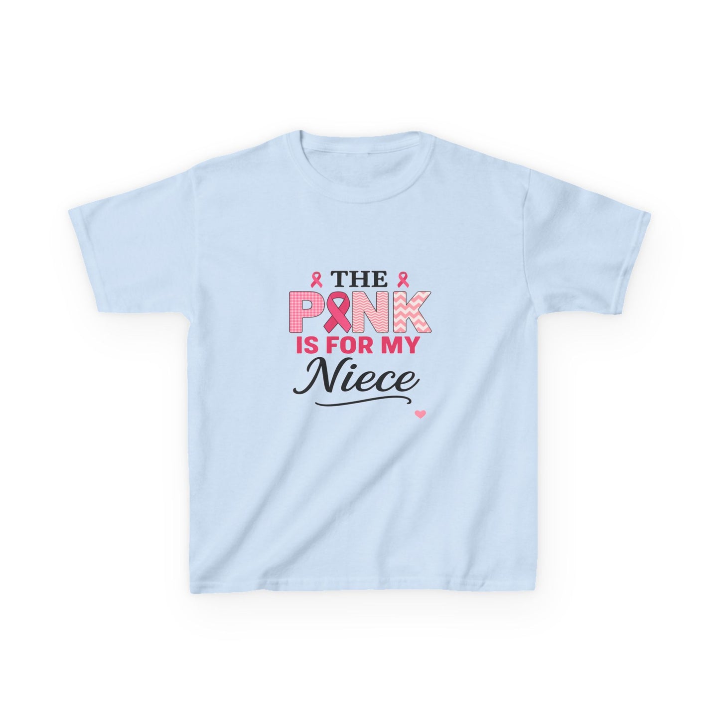 Pink Ribbon Niece Christmas Dino Tee