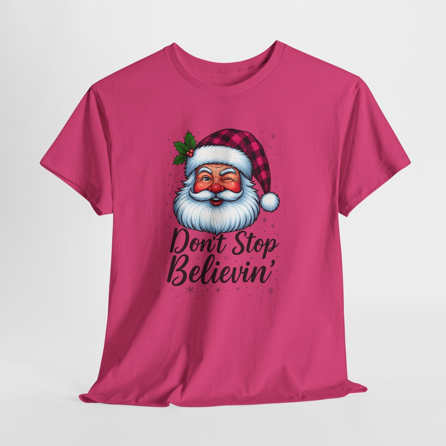 Santa Believin' Pink Holiday Tee
