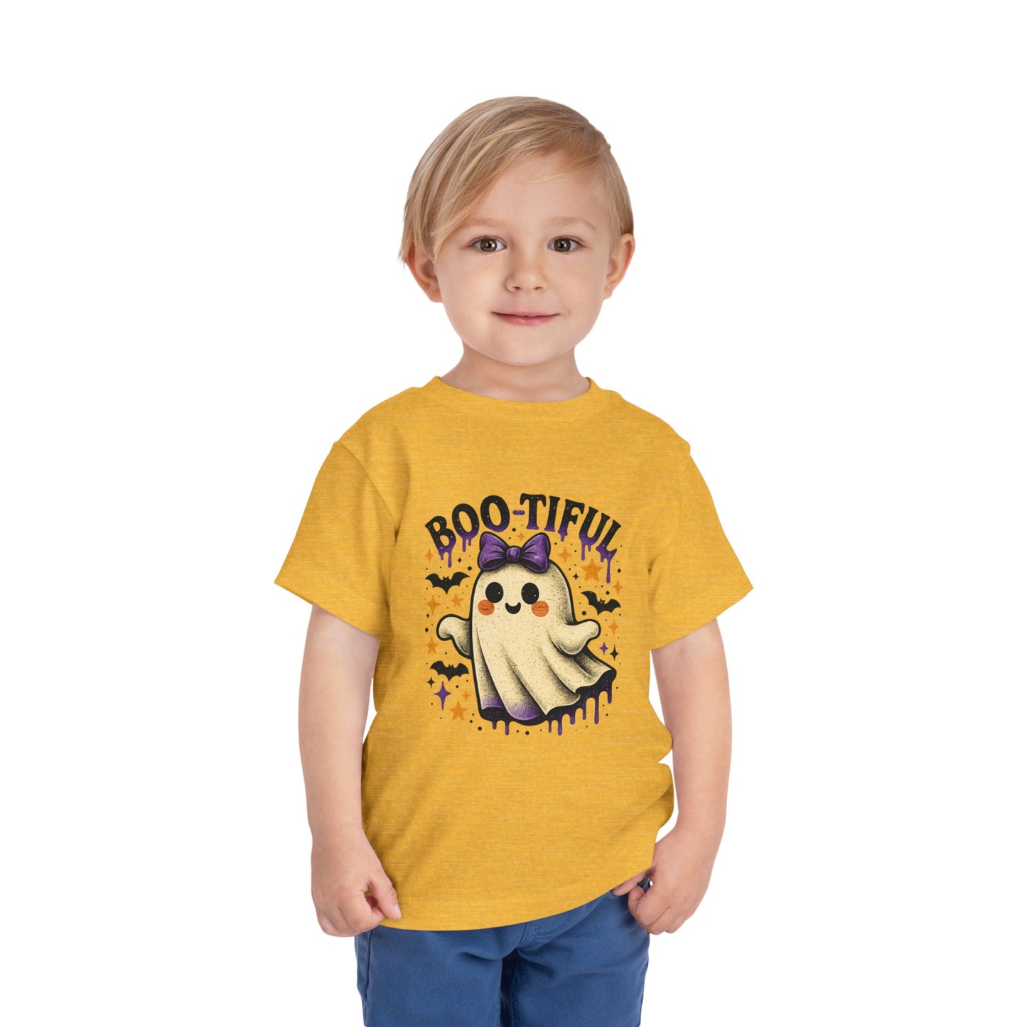 Boo-tiful Ghost Halloween Toddler Tee