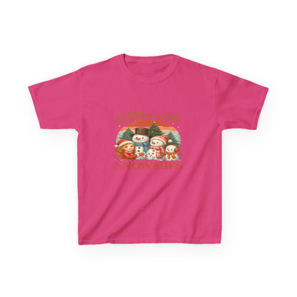 Chillin' with Snowmies Kids Christmas Tee