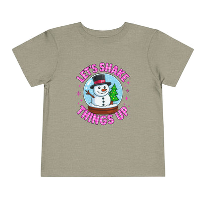 Let's Shake Things Up! Snow Globe Toddler Christmas Tee