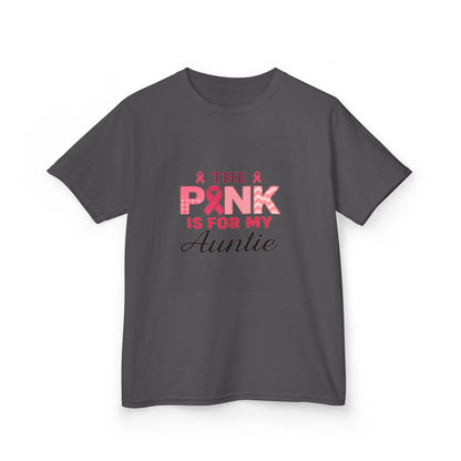 Pink Ribbon Auntie Dinosaur Christmas Tee