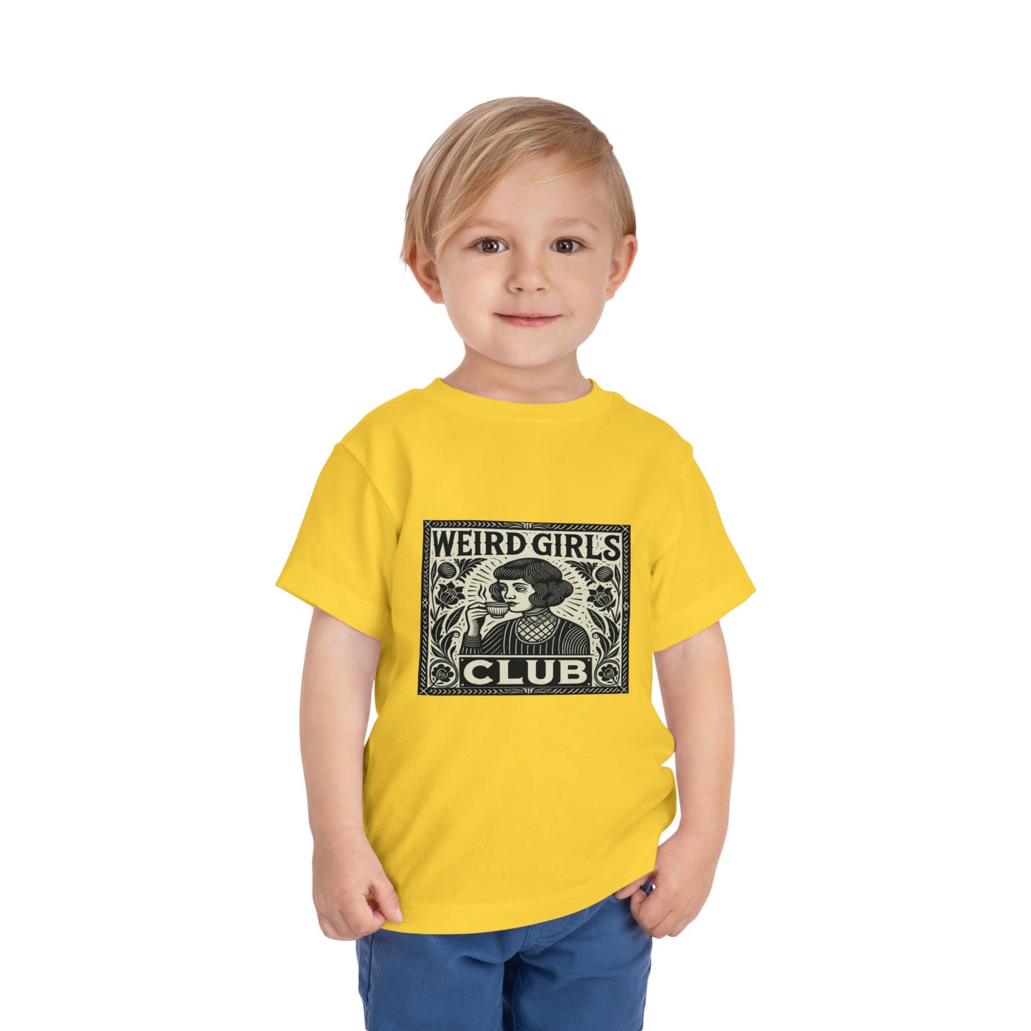 Weird Girls Club Tee - Vintage Linocut Christmas